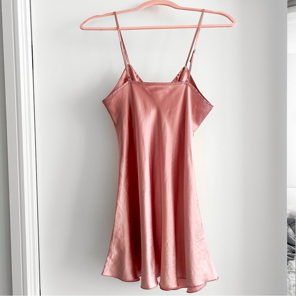 Pink satin slip mini dress - Picture 13 of 13